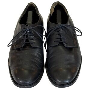 Cole Haan Black Leather Cap Toe Derby Dress Shoes 13M Men's Lace-Up Oxford
